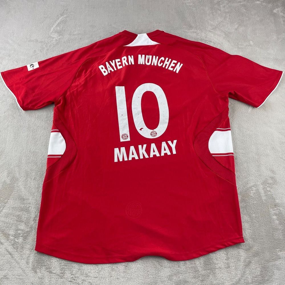 #10 Makkay Bayern Munchen Home Football Shirt Soccer Jersey 2XL Adidas 2008/09‎